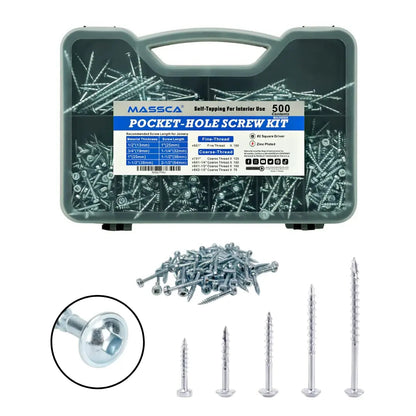 Massca M2 PRO Aluminum Pocket Hole Jig System | Bundle #6  ( Updated Triple Pilot Hole )
