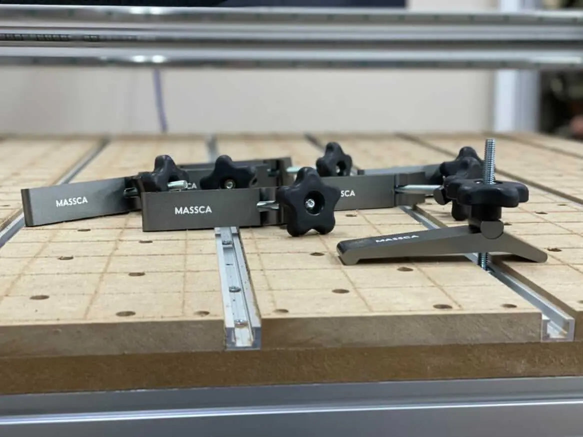 Massca Hold Down Clamp T-Track For Routers CNCs Drill Presses Pack of 2
