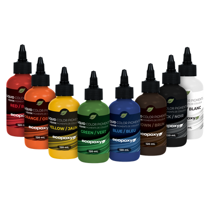 set of epoxy color pigments