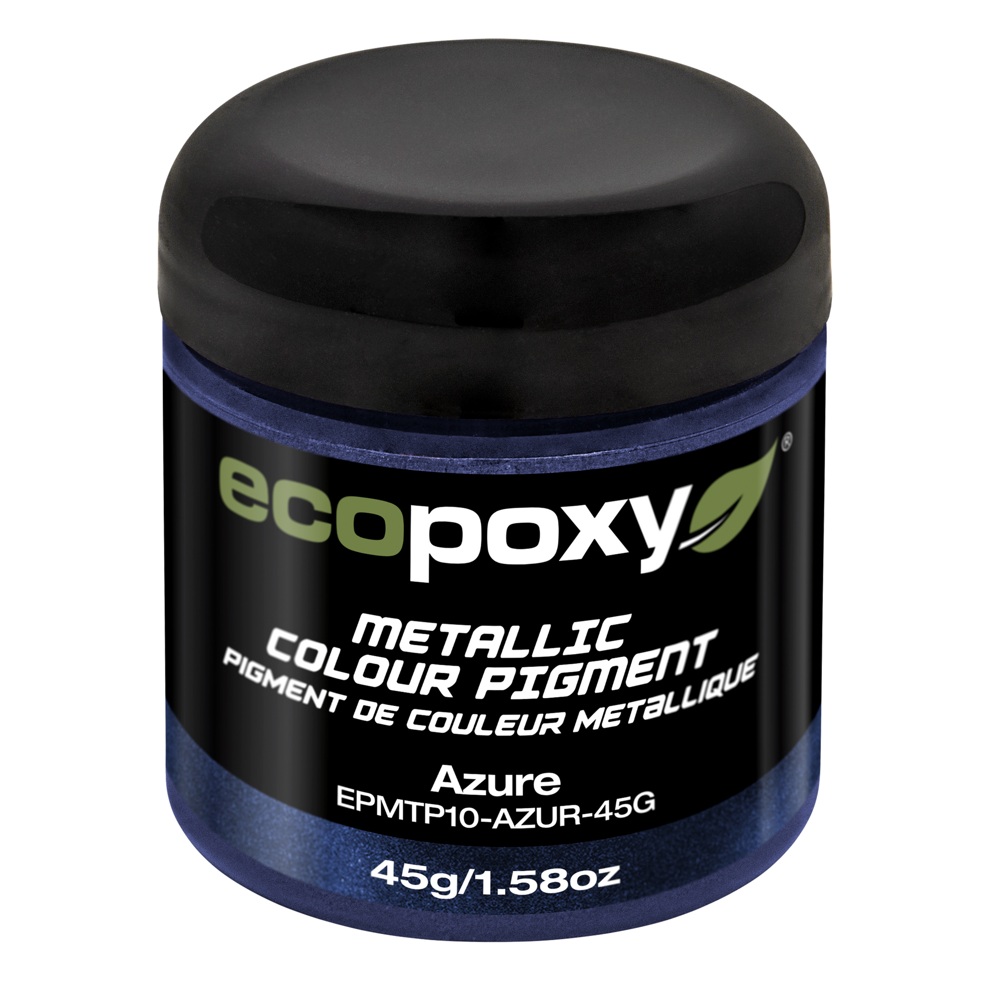 Azure metallic mica powder