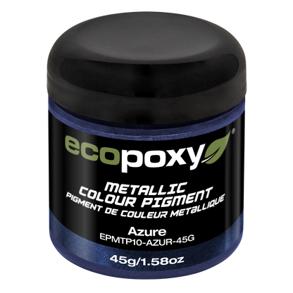 Azure metallic mica powder
