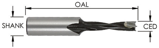 11Mm Bor Bit X 57 Mm Oal X Rh Rot