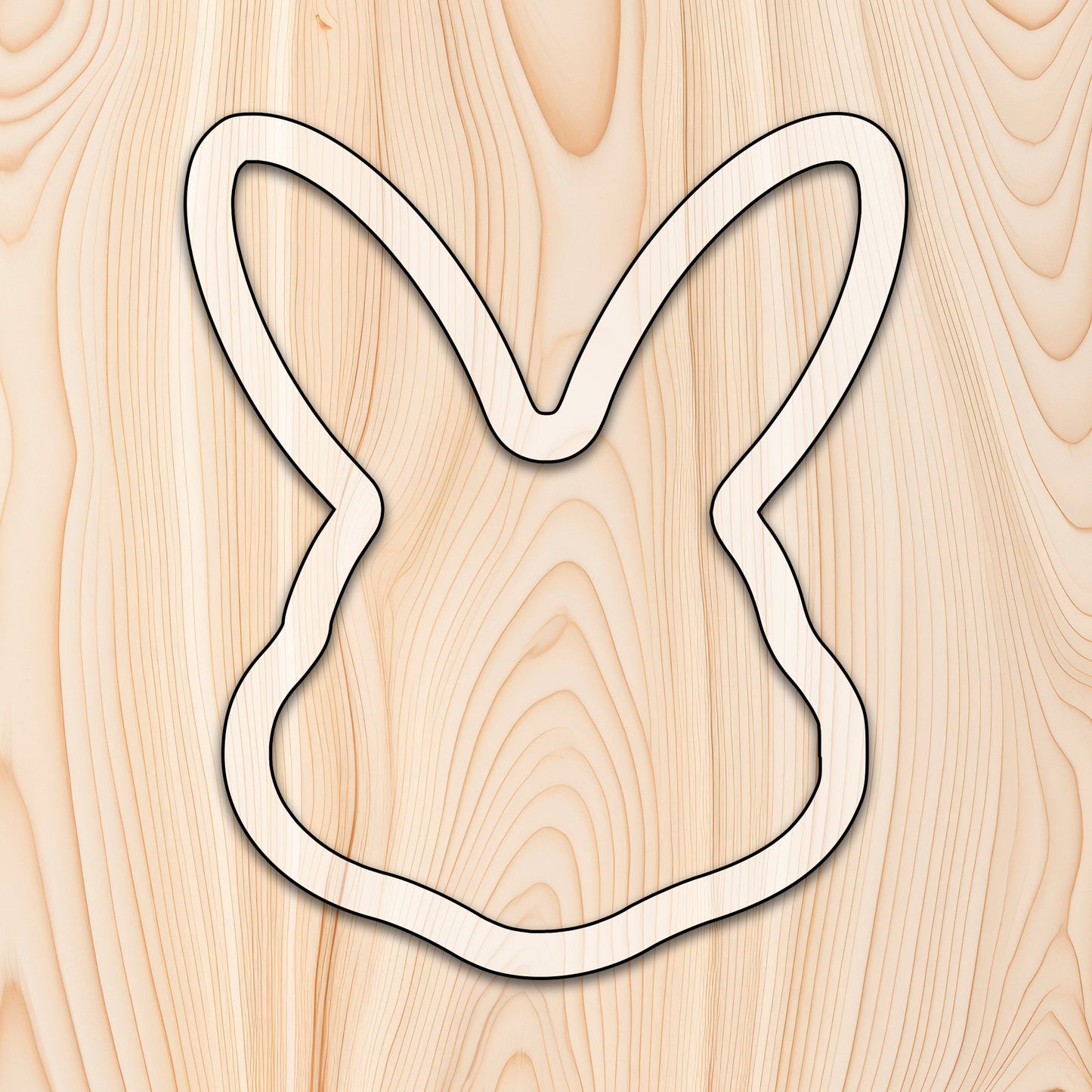 Bunny Rabbit Face Tray Acrylic Router Template - Norfolk Wood Shop