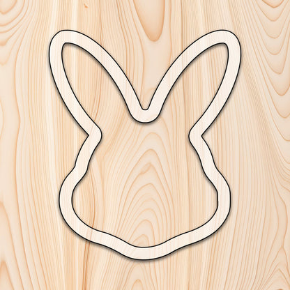 Bunny Rabbit Face Tray Acrylic Router Template - Norfolk Wood Shop
