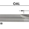 Sc Fiberglass Bit 1/4 Cd X 3/4 Cl X 2-1/2 Oal