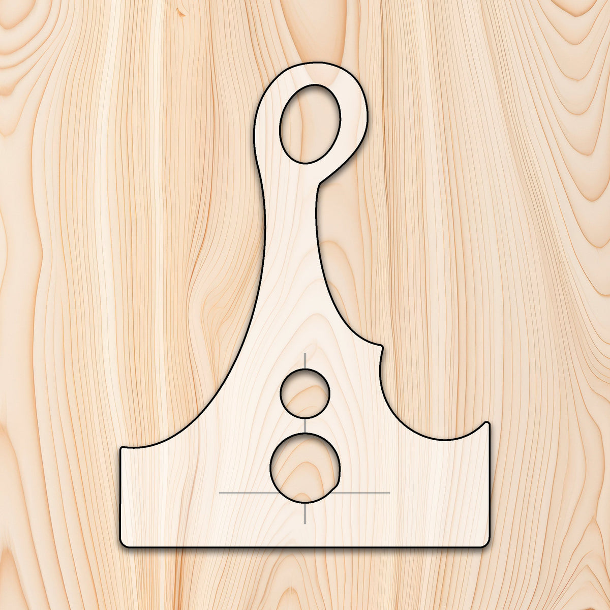 Cleaver Style Cutting Board or Charcuterie Board Handle Acrylic Router Template