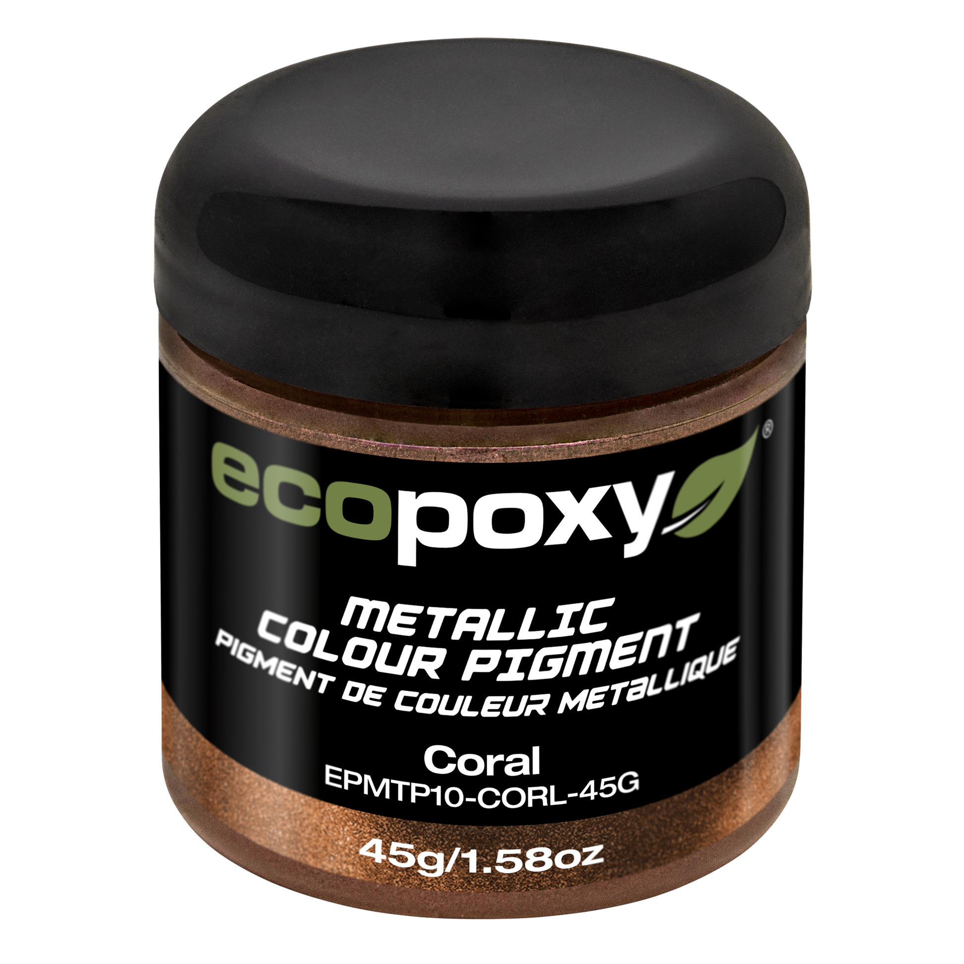 Coral metallic mica powder