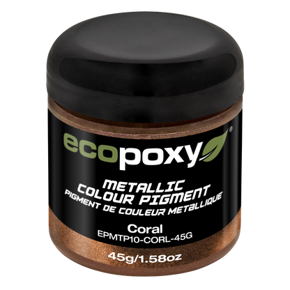 Coral metallic mica powder