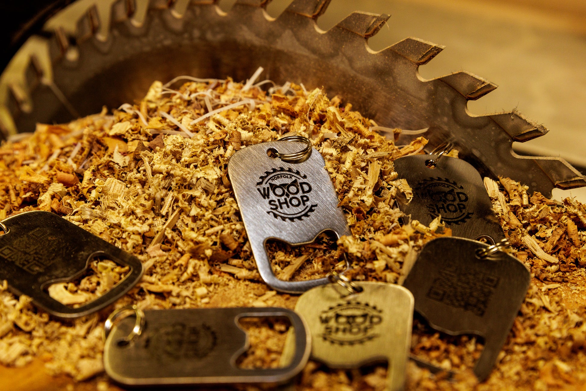 Norfolk Wood Shop Bottle Opener Keychain - Norfolk Wood Shop