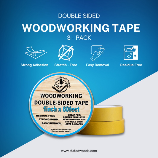 Double-Sided Woodworking Tape  3- Pack - Norfolk Wood Shop