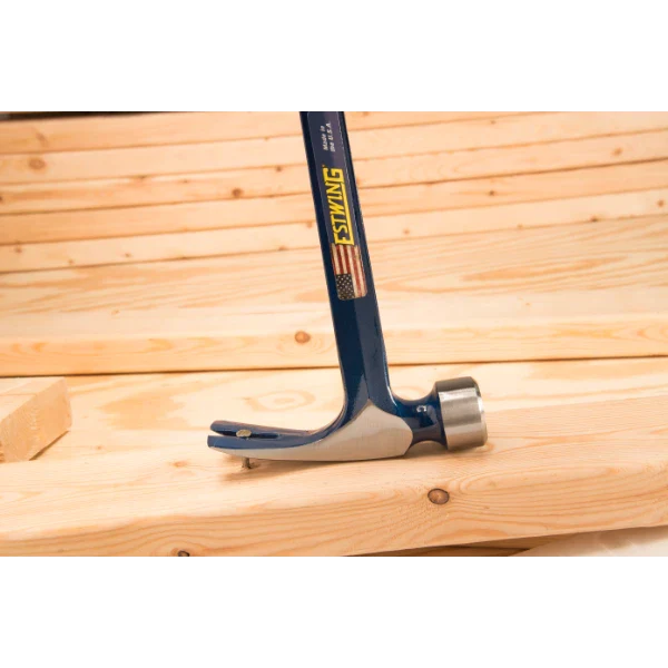Estwing E3-25S 25oz Big Blue Framing Hammer w/ Larger Face - Blue Grip (Smooth Face) - Norfolk Wood Shop