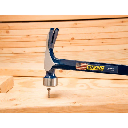 Estwing E3-25S 25oz Big Blue Framing Hammer w/ Larger Face - Blue Grip (Smooth Face) - Norfolk Wood Shop