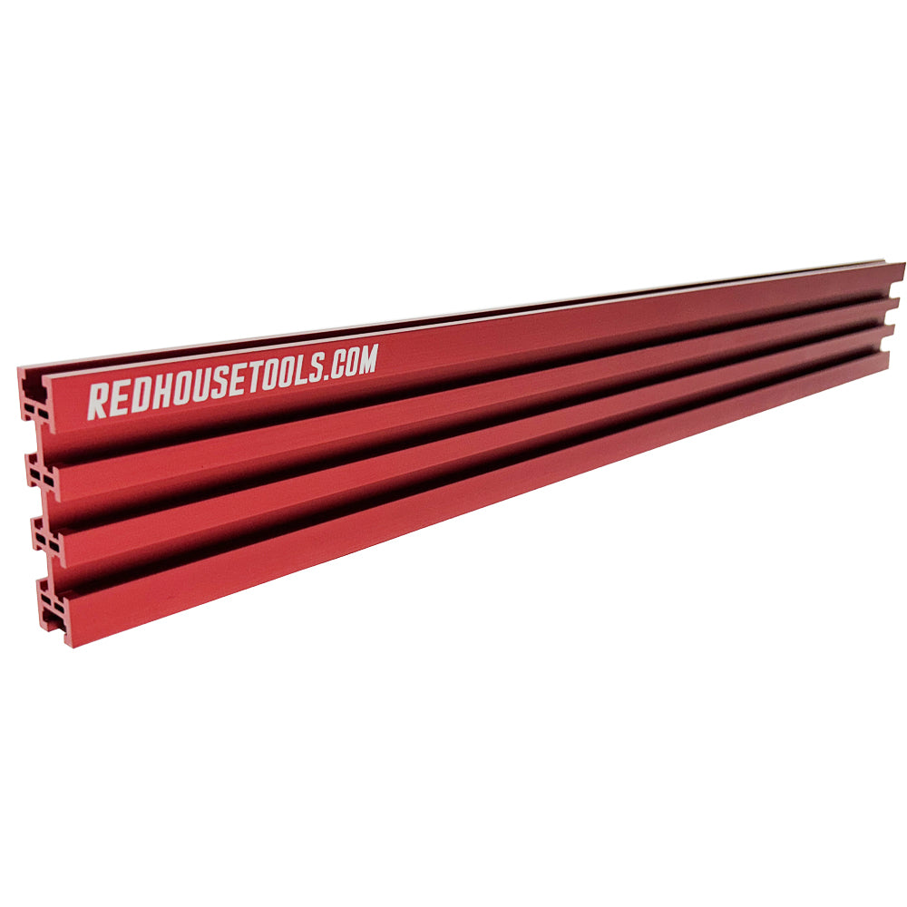 24" Universal Aluminum Woodworking Multi-T-track Rail/Fence (Single) - Choose Your Color - Norfolk Wood Shop