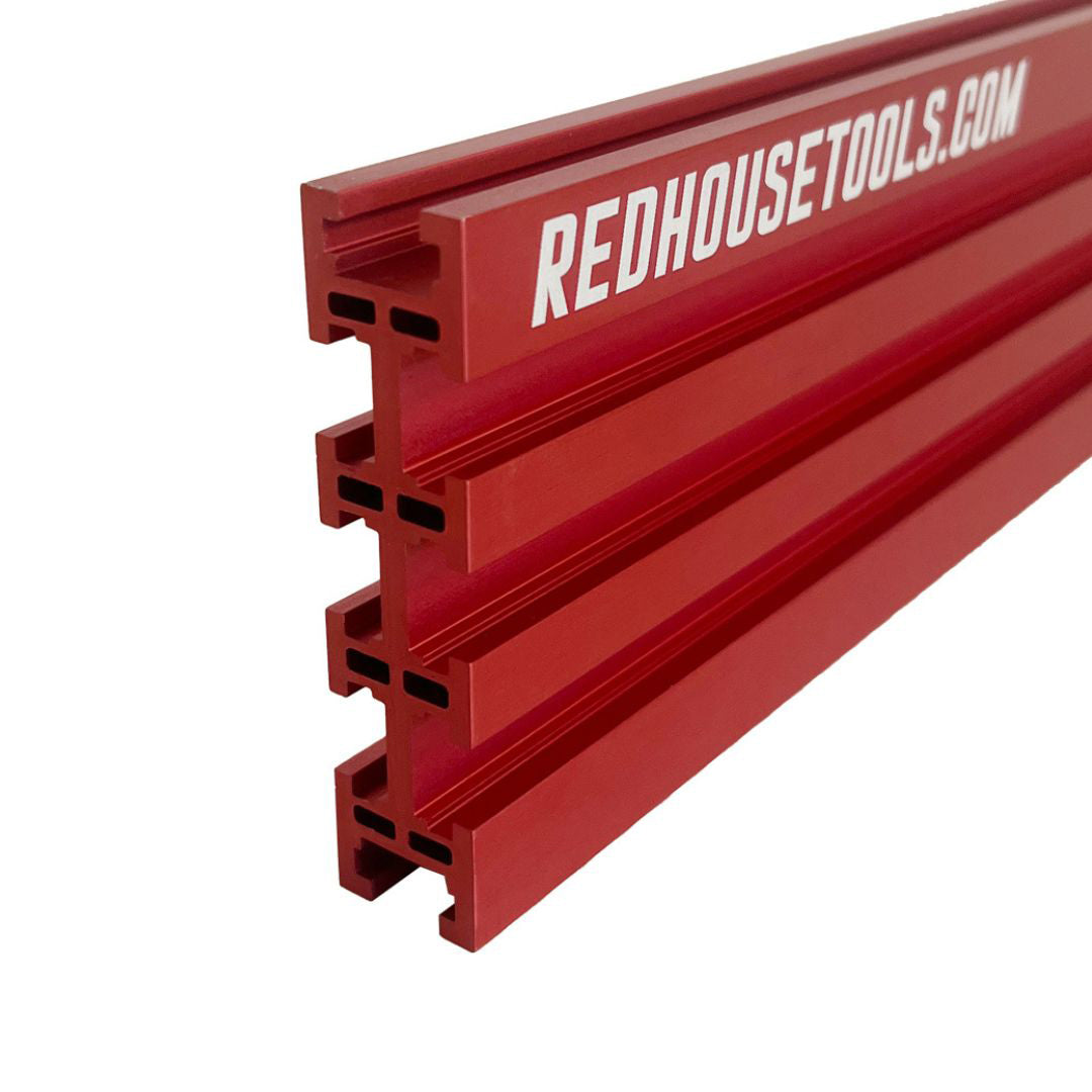 36" Universal Aluminum Woodworking Multi-T-track Rail/Fence (Single) - Choose Your Color - Norfolk Wood Shop