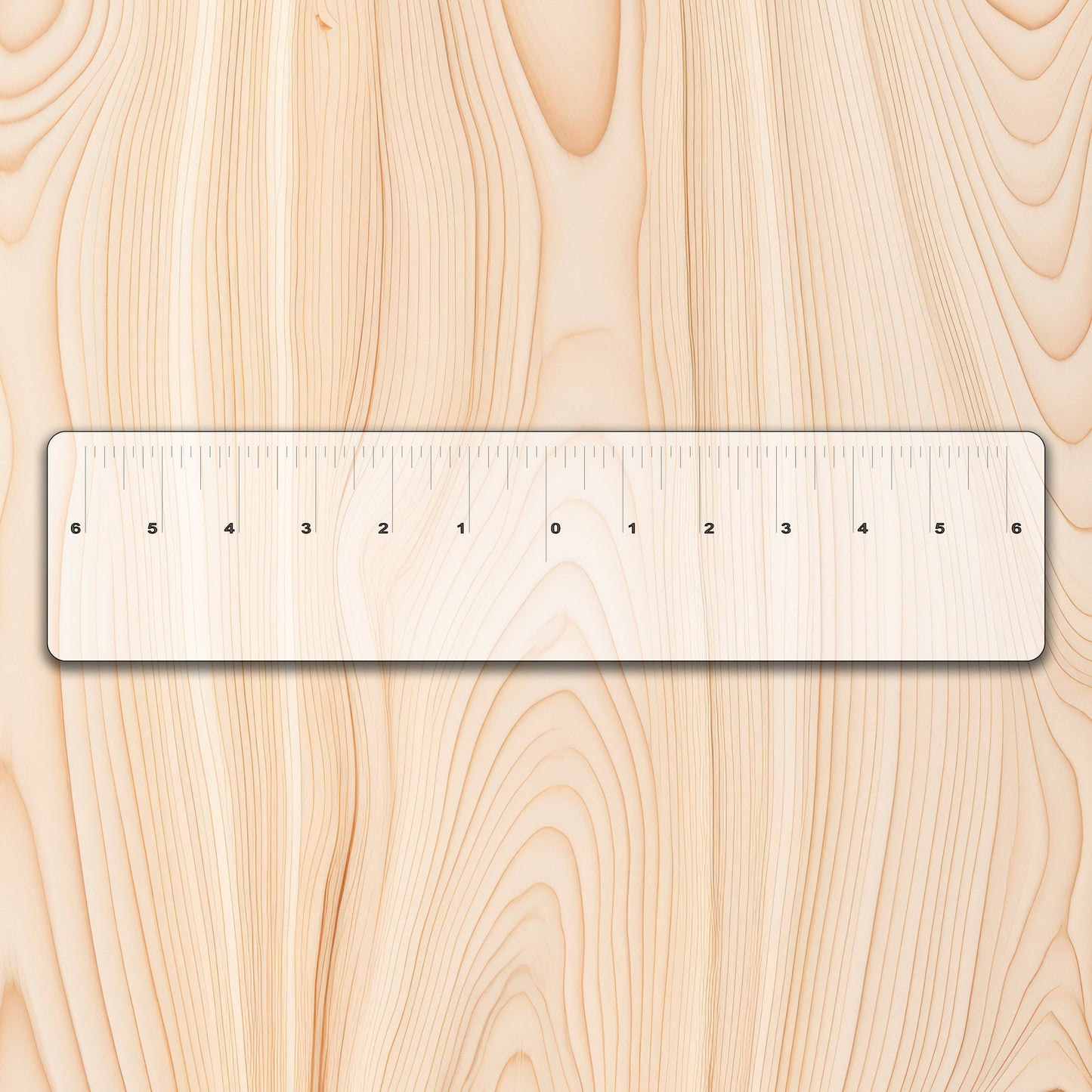 Equal Distance Acrylic Measuring Ruler 12"