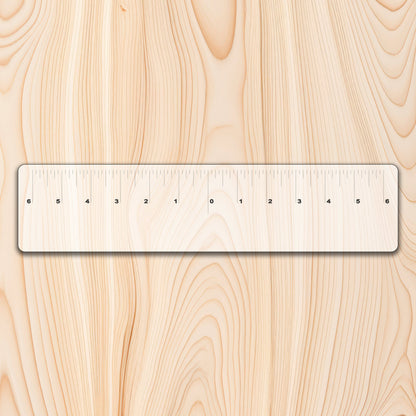 Equal Distance Acrylic Measuring Ruler 12"