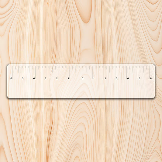 Equal Distance Acrylic Measuring Ruler 12"