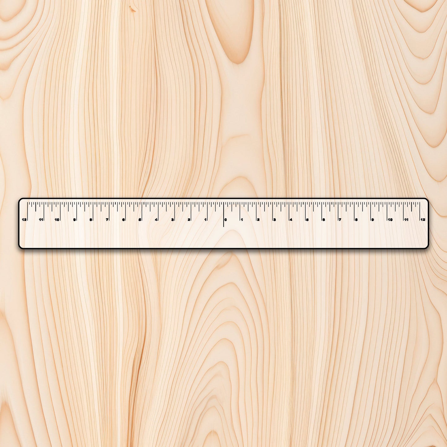 Equal Distance Acrylic Measuring Ruler 24"