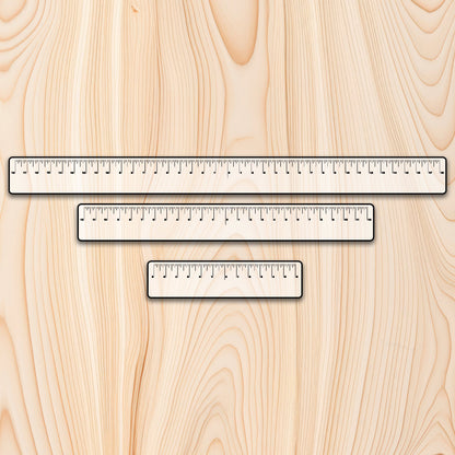 Equal Distance Acrylic Measuring Ruler Kit (3 rulers)