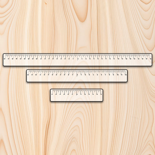 Equal Distance Acrylic Measuring Ruler Kit (3 rulers)