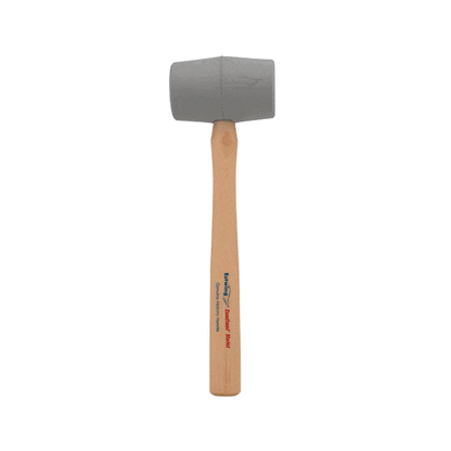 Estwing DH-12N 12oz No-Mar Gray Deadhead Rubber Mallet, Wood Handle - Norfolk Wood Shop