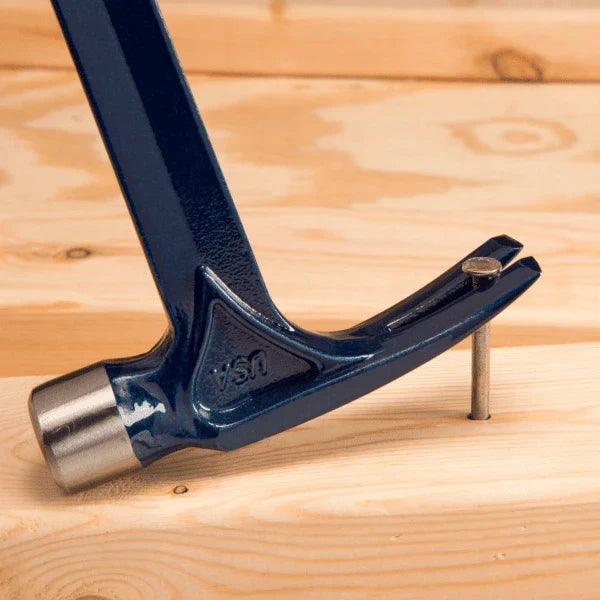Estwing E6-15SR 15oz Blue Vinyl Gripped Ultra Framing Hammer - Short Handle (Smooth Face) - Norfolk Wood Shop