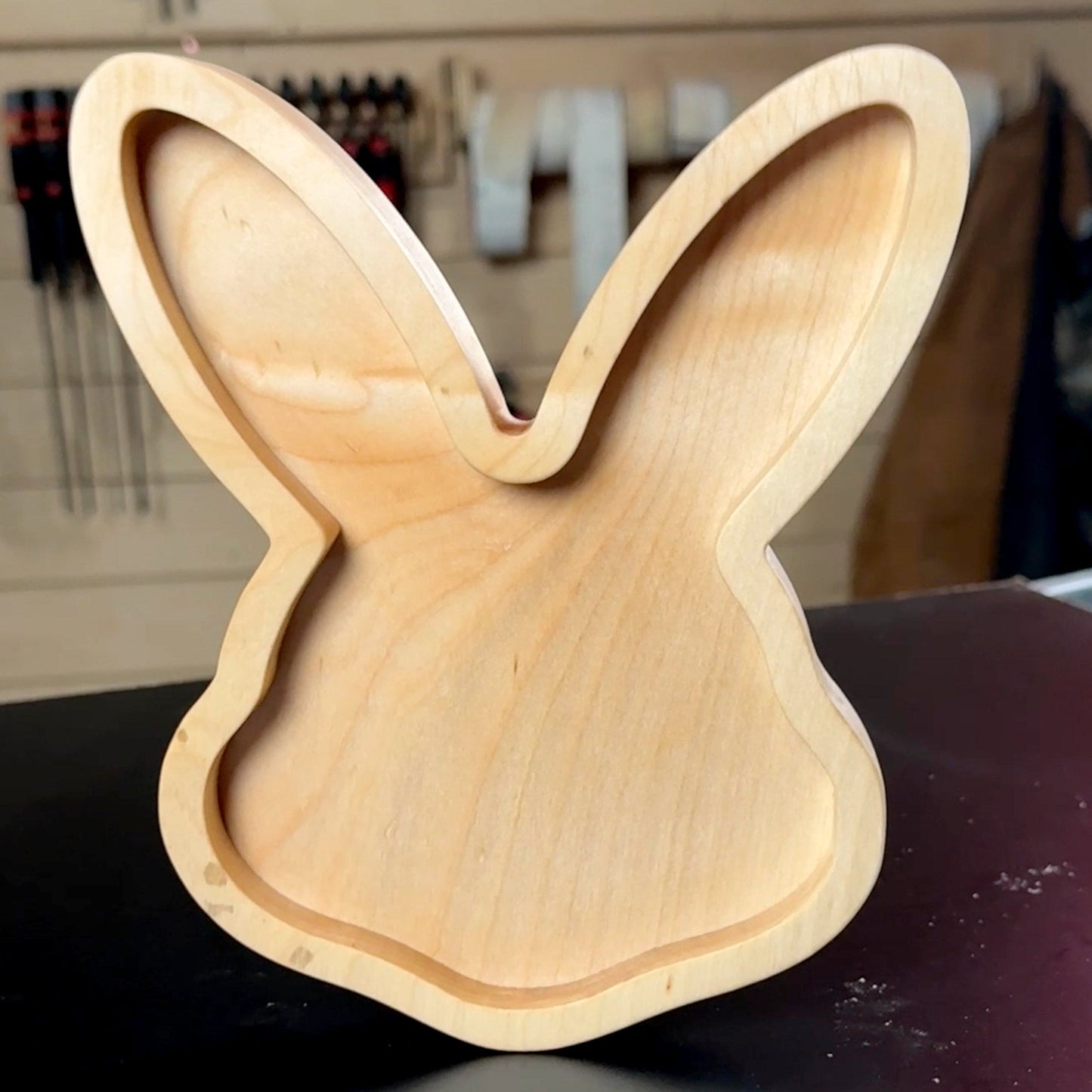 Bunny Rabbit Face Tray Acrylic Router Template - Norfolk Wood Shop