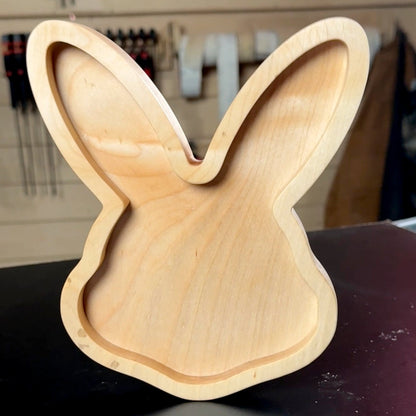 Bunny Rabbit Face Tray Acrylic Router Template - Norfolk Wood Shop