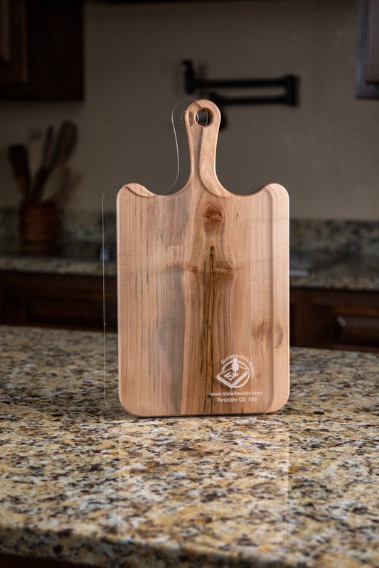 Drip Handle Cutting Board or Charcuterie Board Acrylic Router Template