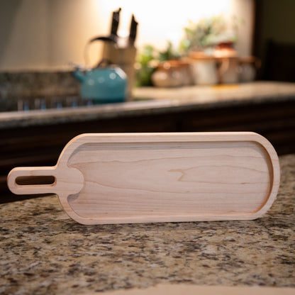 Elongated Rounded Serving Tray or Board Acrylic Router Template