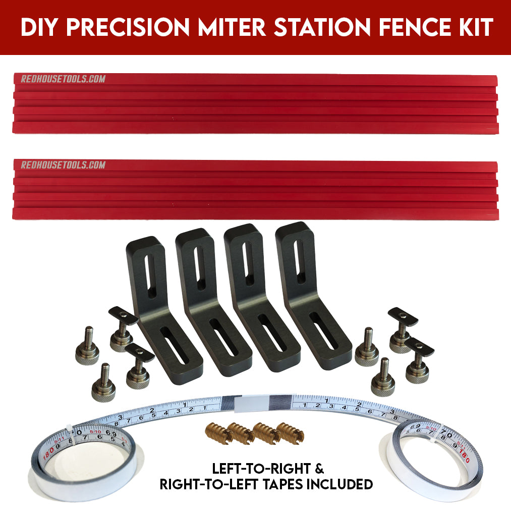 Universal Precision Miter Station Fence Kit (For Built-In Stations) - Norfolk Wood Shop
