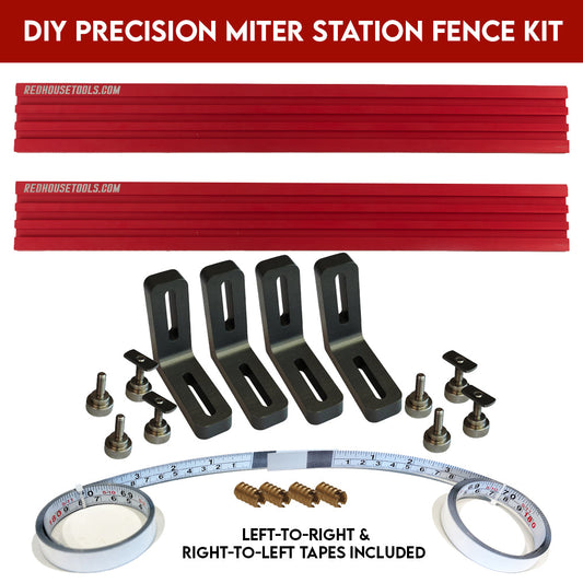 Universal Precision Miter Station Fence Kit (For Built-In Stations) - Norfolk Wood Shop