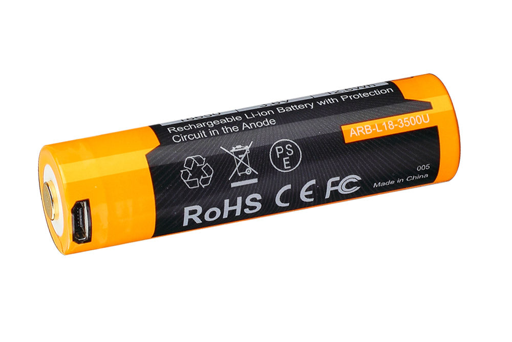 Fenix ARB-L18-3500U USB Rechargeable Li-ion 18650 Battery - Norfolk Wood Shop