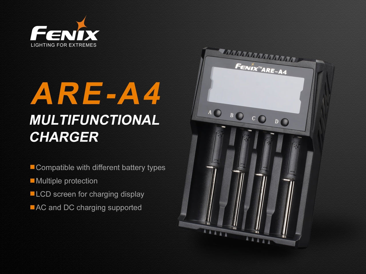 Fenix ARE-A4 Multifunctional Battery Charger - Norfolk Wood Shop