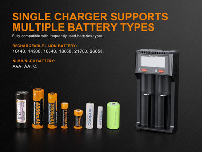 Fenix ARE-D2 Dual Channel Smart Battery Charger - Norfolk Wood Shop