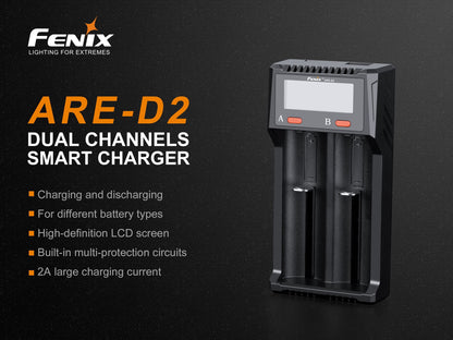 Fenix ARE-D2 Dual Channel Smart Battery Charger - Norfolk Wood Shop