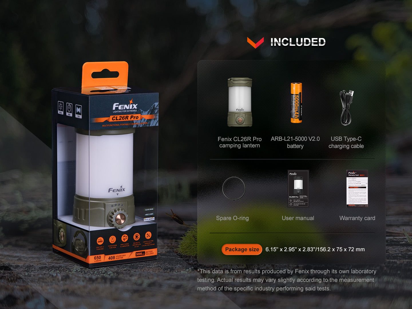 Fenix CL26R PRO High Performance LED Rechargeable Camping Lantern - Norfolk Wood Shop