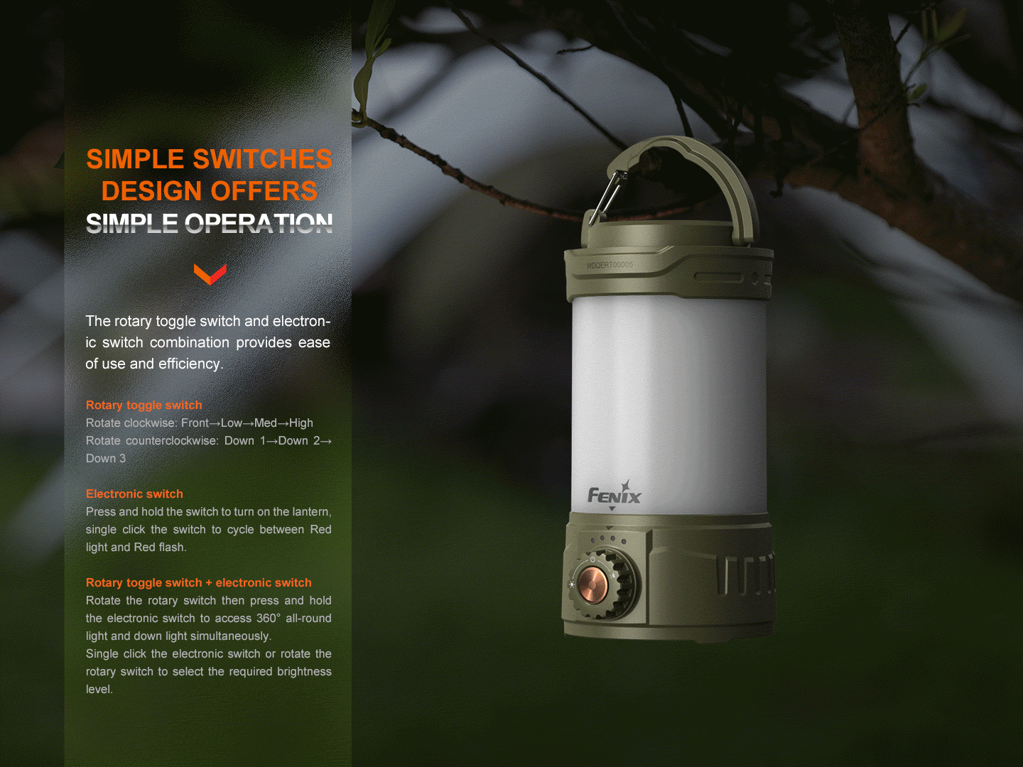 Fenix CL26R PRO High Performance LED Rechargeable Camping Lantern - Norfolk Wood Shop