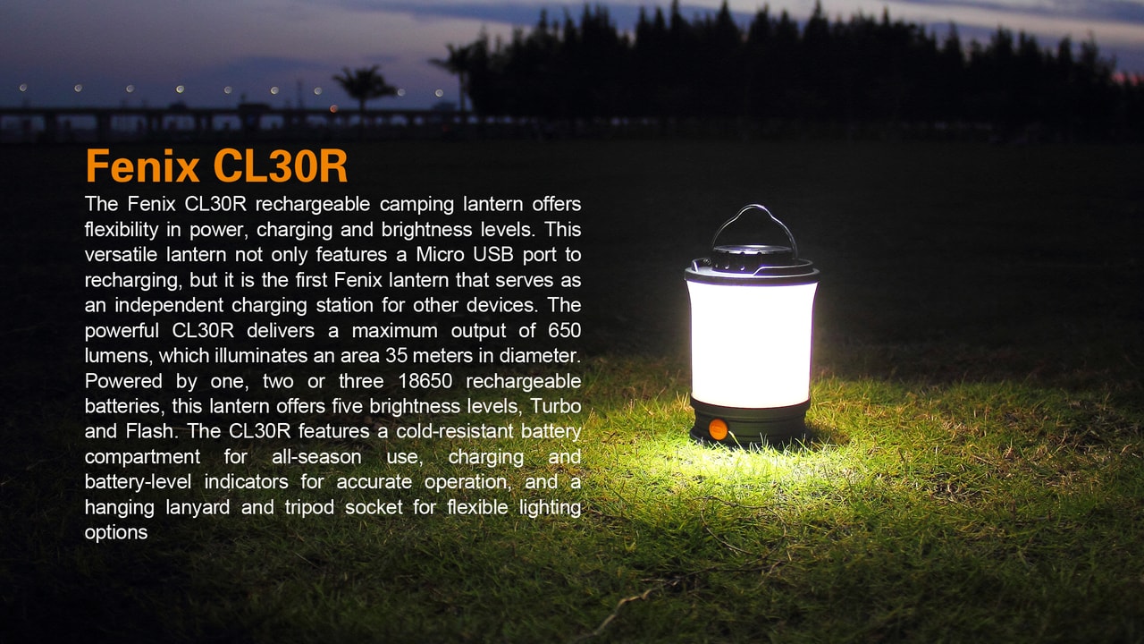 Fenix CL30R LED Camping Lantern - Norfolk Wood Shop