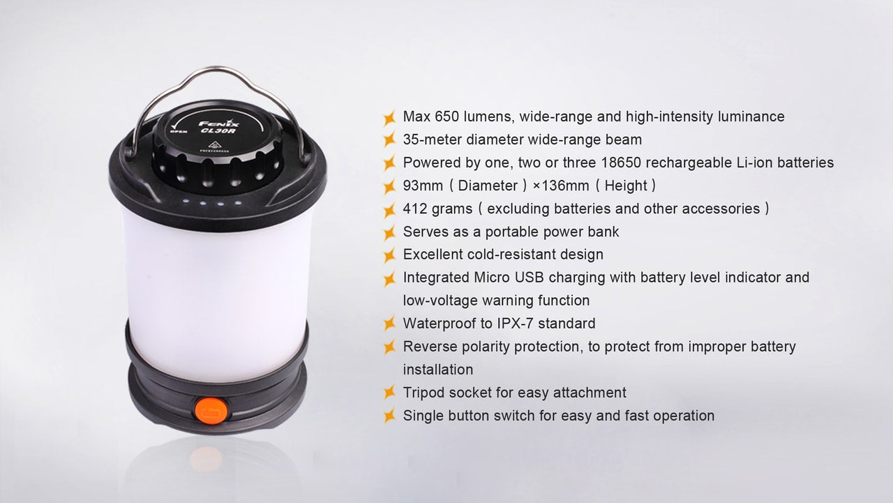 Fenix CL30R LED Camping Lantern - Norfolk Wood Shop