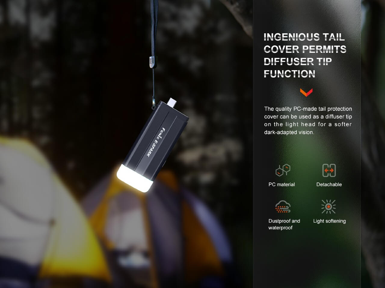 Fenix E-SPARK Ultra-Thin Powerbank LED Flashlight - Norfolk Wood Shop