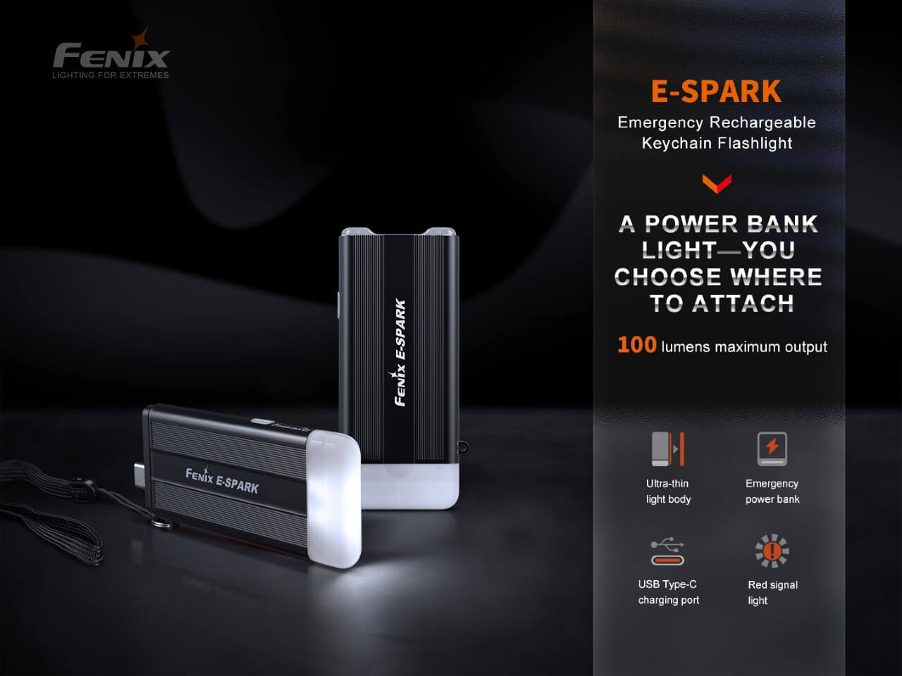 Fenix E-SPARK Ultra-Thin Powerbank LED Flashlight - Norfolk Wood Shop