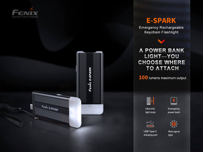 Fenix E-SPARK Ultra-Thin Powerbank LED Flashlight - Norfolk Wood Shop