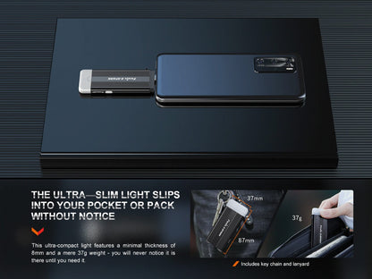 Fenix E-SPARK Ultra-Thin Powerbank LED Flashlight - Norfolk Wood Shop