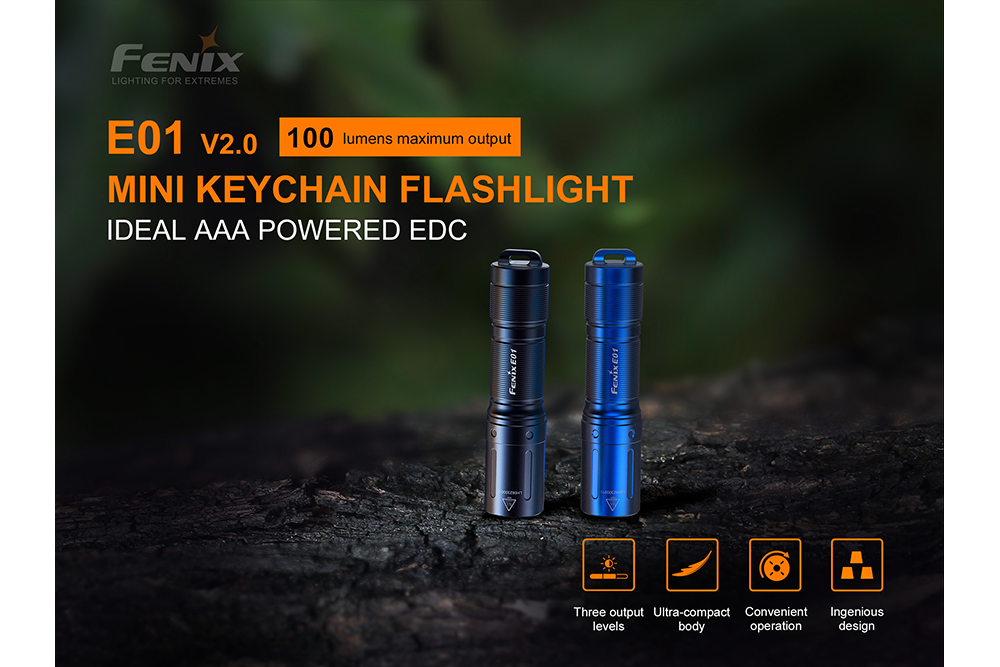 Fenix E01 V2.0 AAA LED Flashlight - Norfolk Wood Shop
