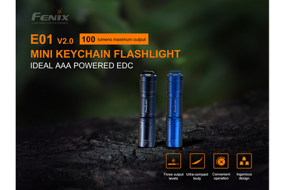 Fenix E01 V2.0 AAA LED Flashlight - Norfolk Wood Shop