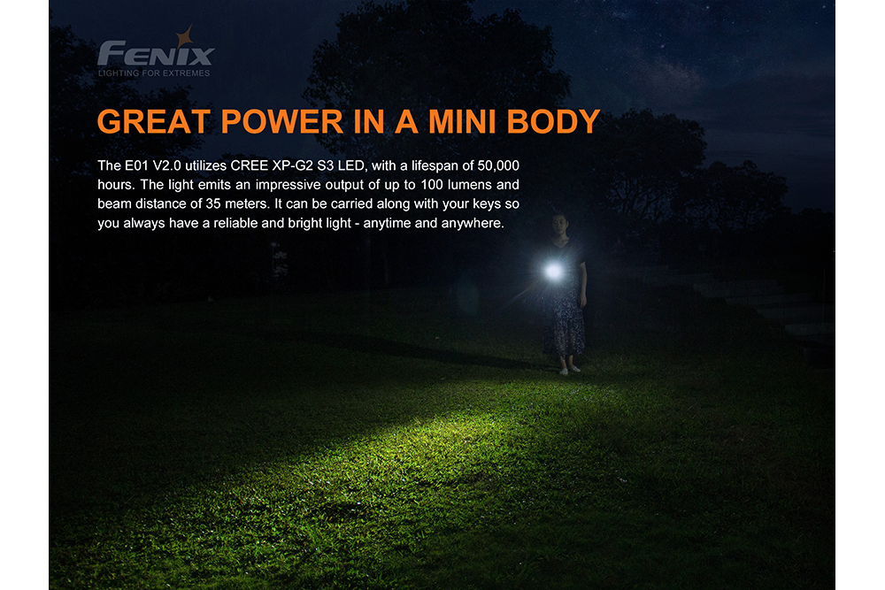 Fenix E01 V2.0 AAA LED Flashlight - Norfolk Wood Shop