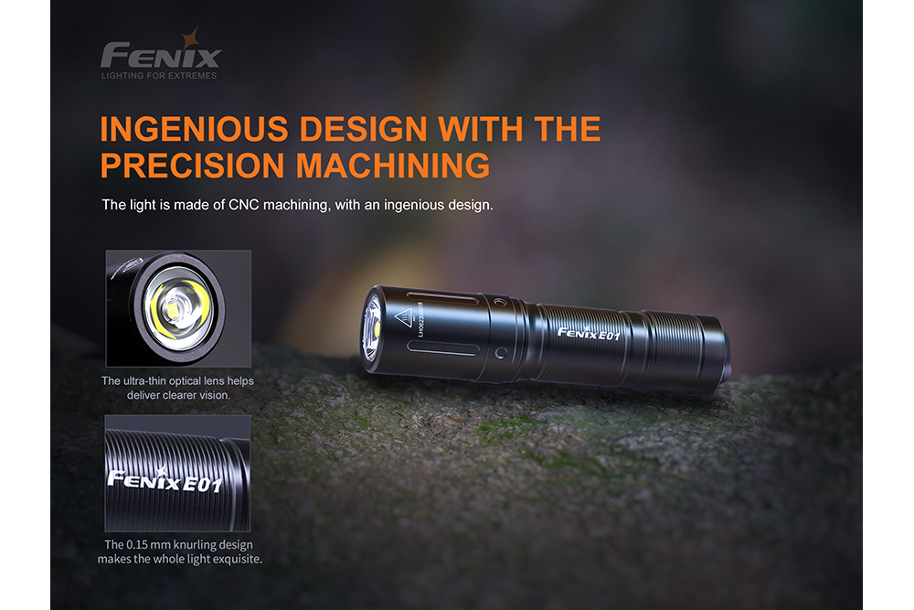 Fenix E01 V2.0 AAA LED Flashlight - Norfolk Wood Shop