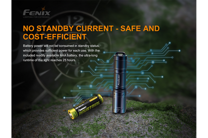 Fenix E01 V2.0 AAA LED Flashlight - Norfolk Wood Shop