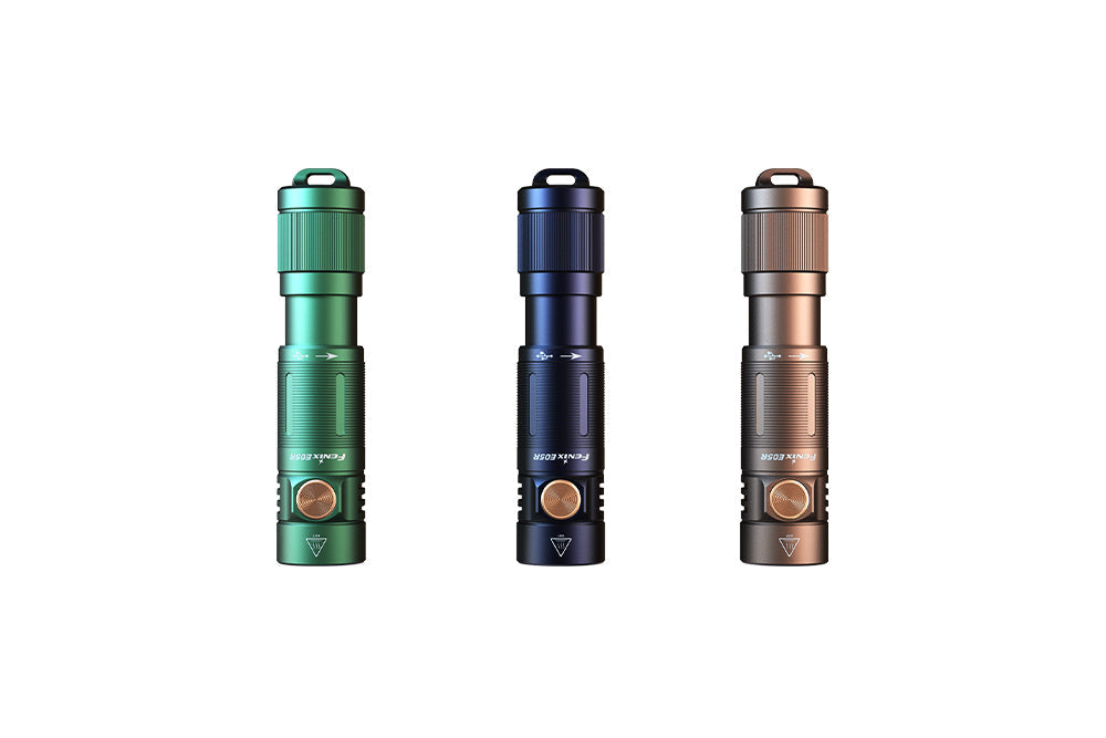 Fenix E05R Mini Keychain LED Flashlight - 400 Lumens - Norfolk Wood Shop